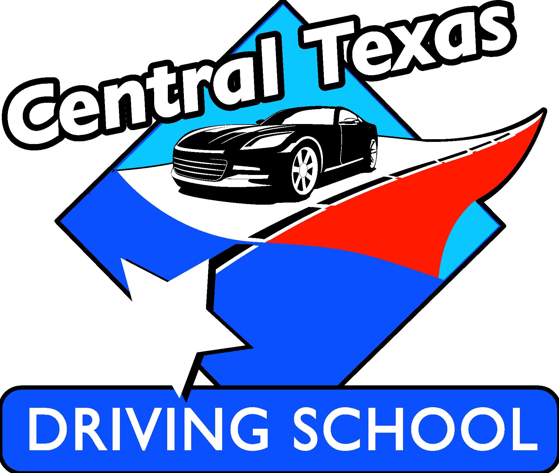 Central Texas Driving School Logo Vector Logo